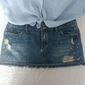 Hollister denim skirt